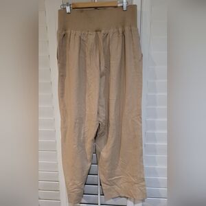 Isabel Tan Linen Pants